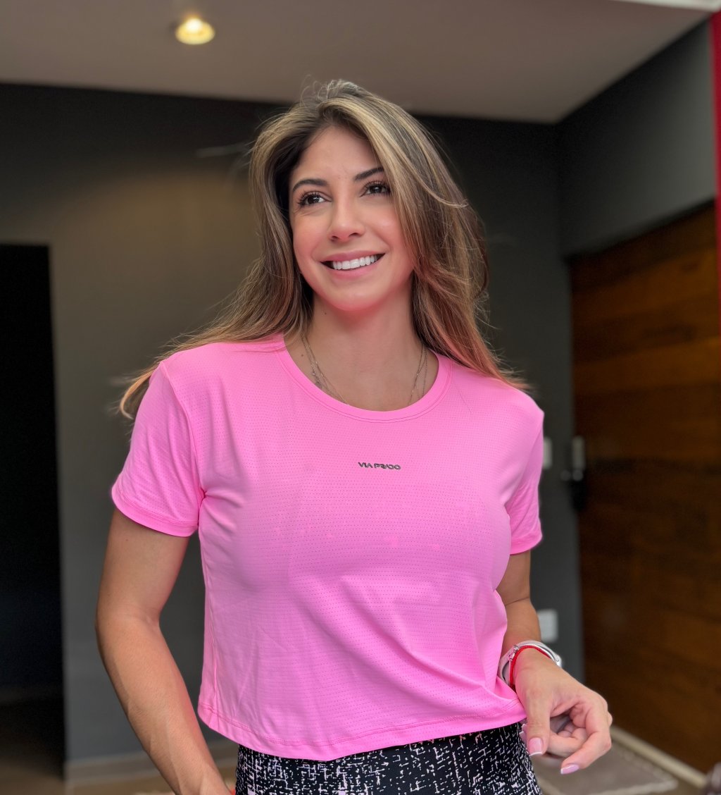  CROPPED MANGA ROSA BB