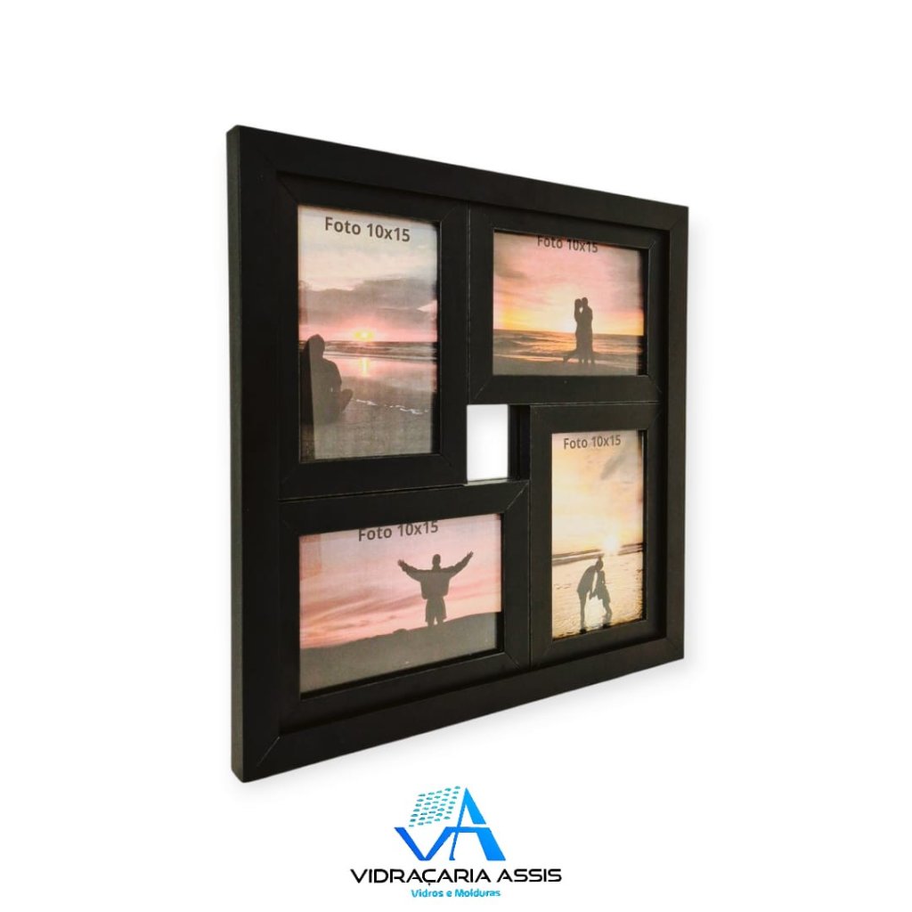 Quadro painel para 04 fotos 10x15