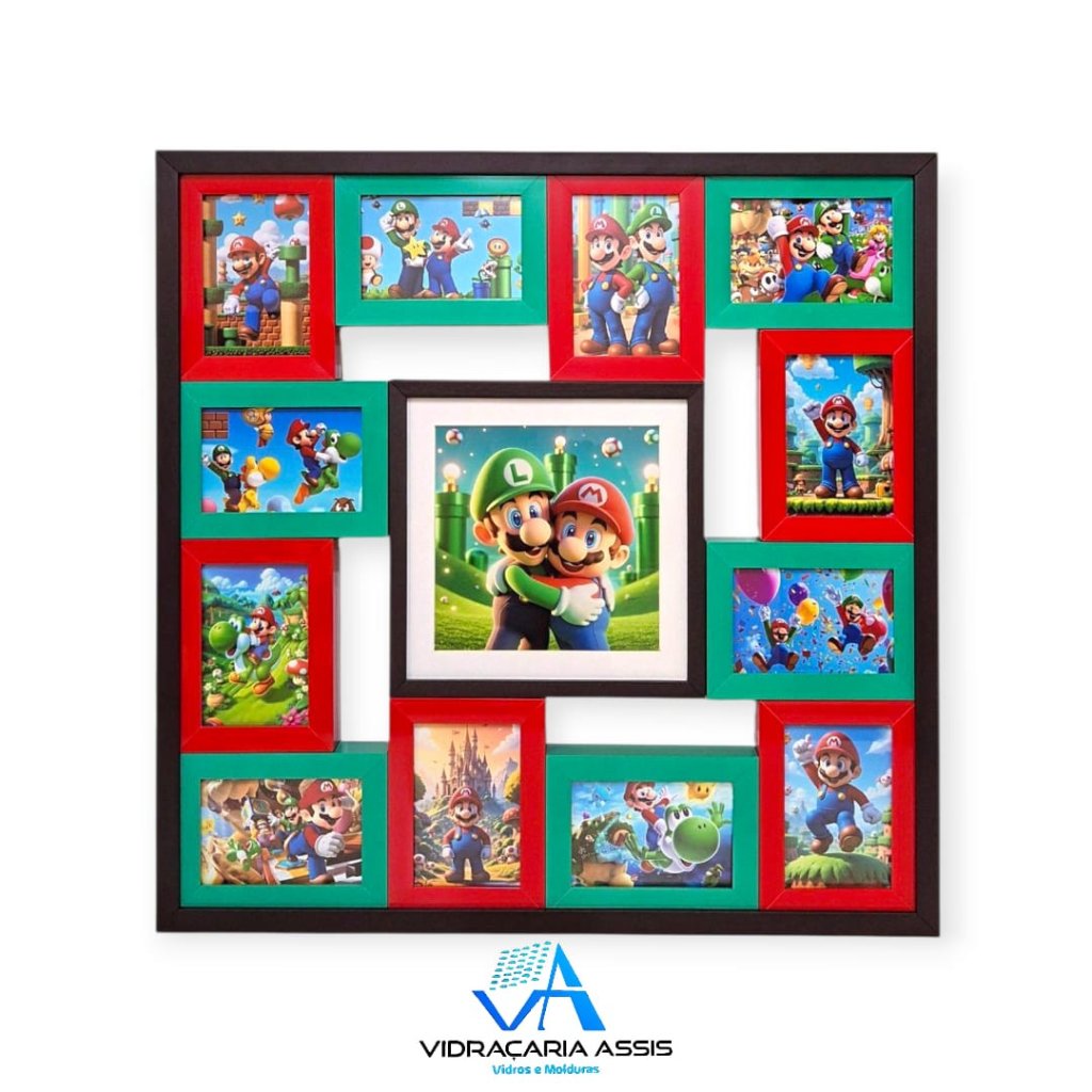 Quadro painel para 12 fotos 10x15