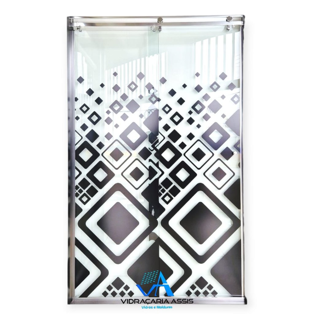 BOX SERIGRAFADO COM KIT CHROMUS CROMADO