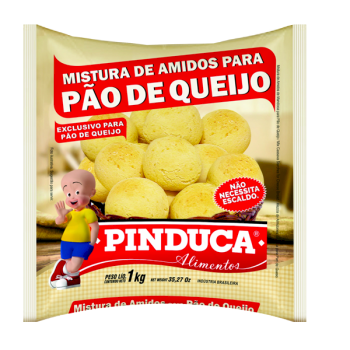 Mistura de amidos para PÃO DE QUEIJO Pinduca 1kg