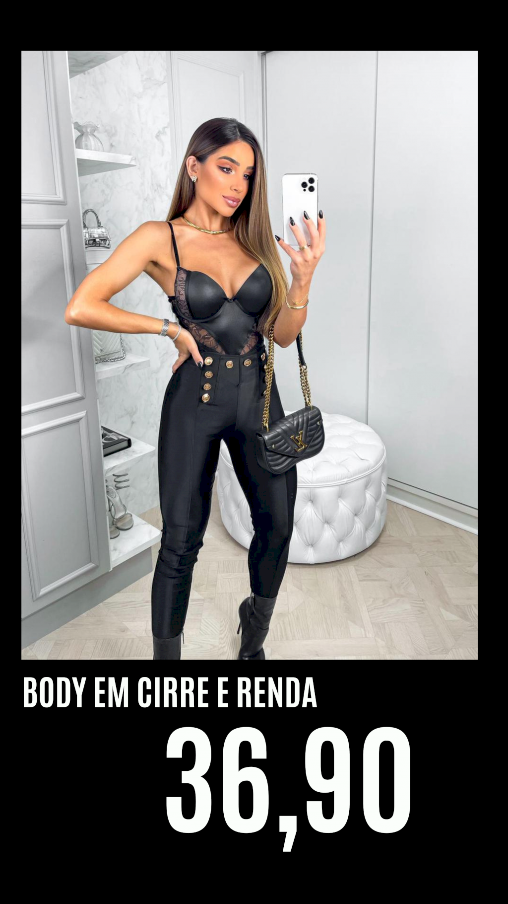 Body em cirre e renda