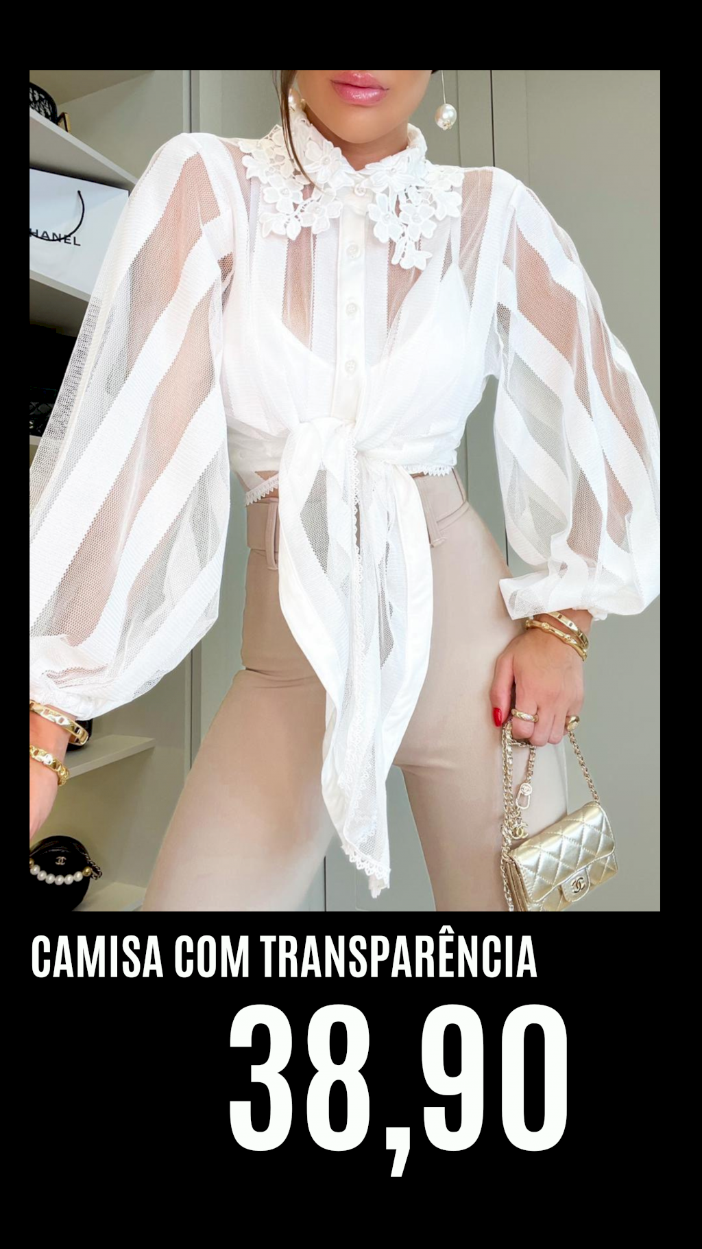 Camisa com Transparência 