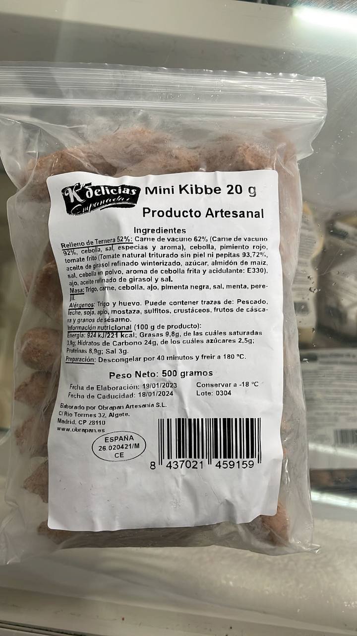 Mini Kibe Congelado 