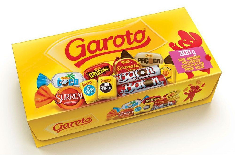 Caixa de bombom garoto