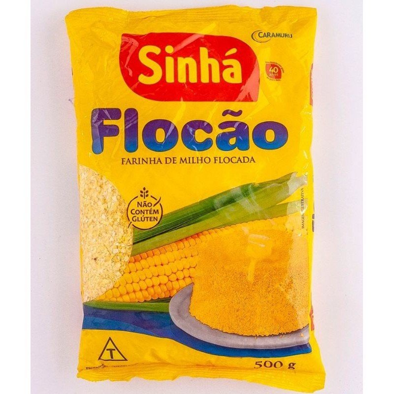 Farinha De Milho Flocão Sinha 500g