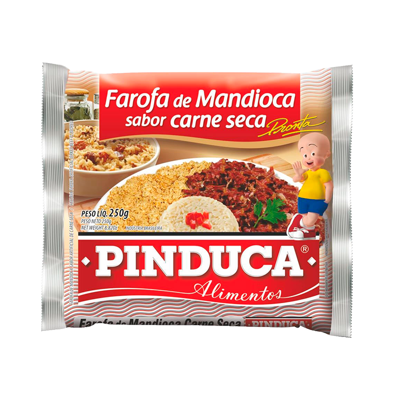 Farofa Mandioca Carne Seca Pinduca 250g