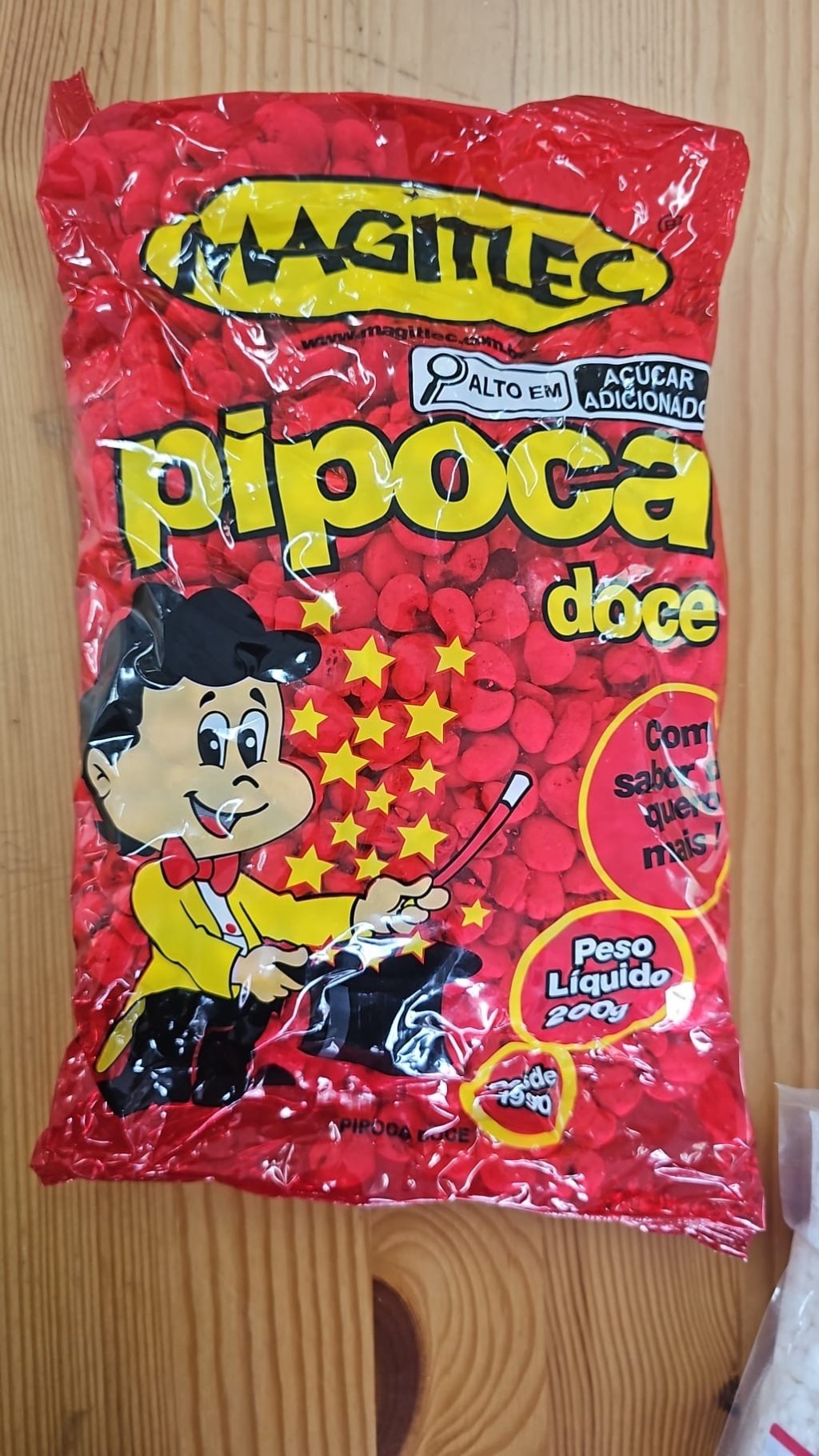 Pipoca doce 