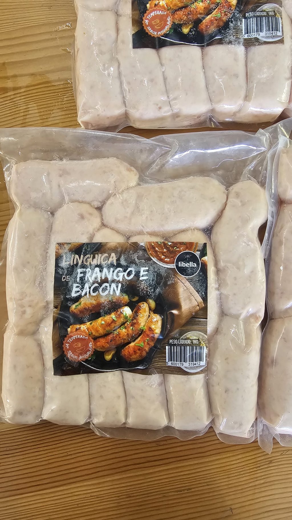Linguiça frango e bacon 