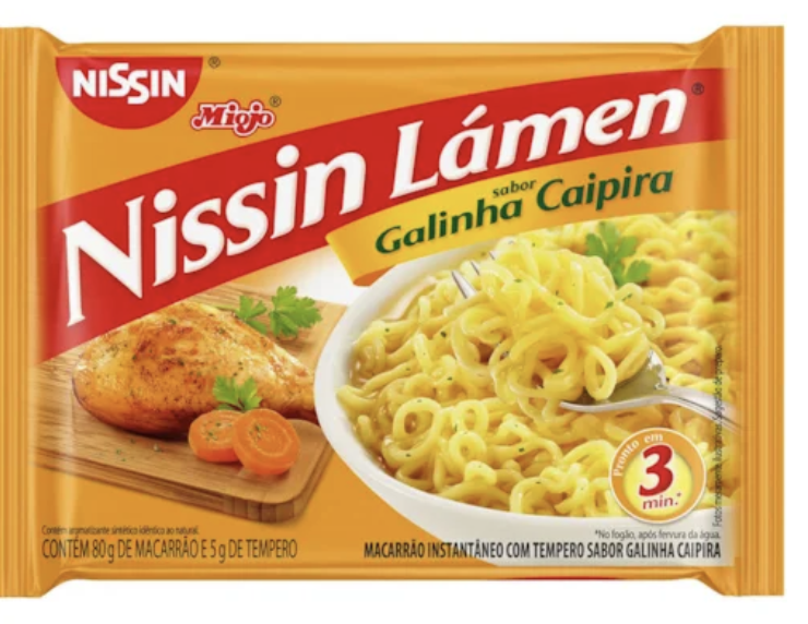 Macarrão Instantâneo Nissin Galinha Caipira 85g