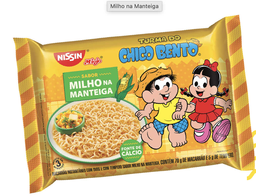 Macarrão instantâneo - Milho na Manteiga