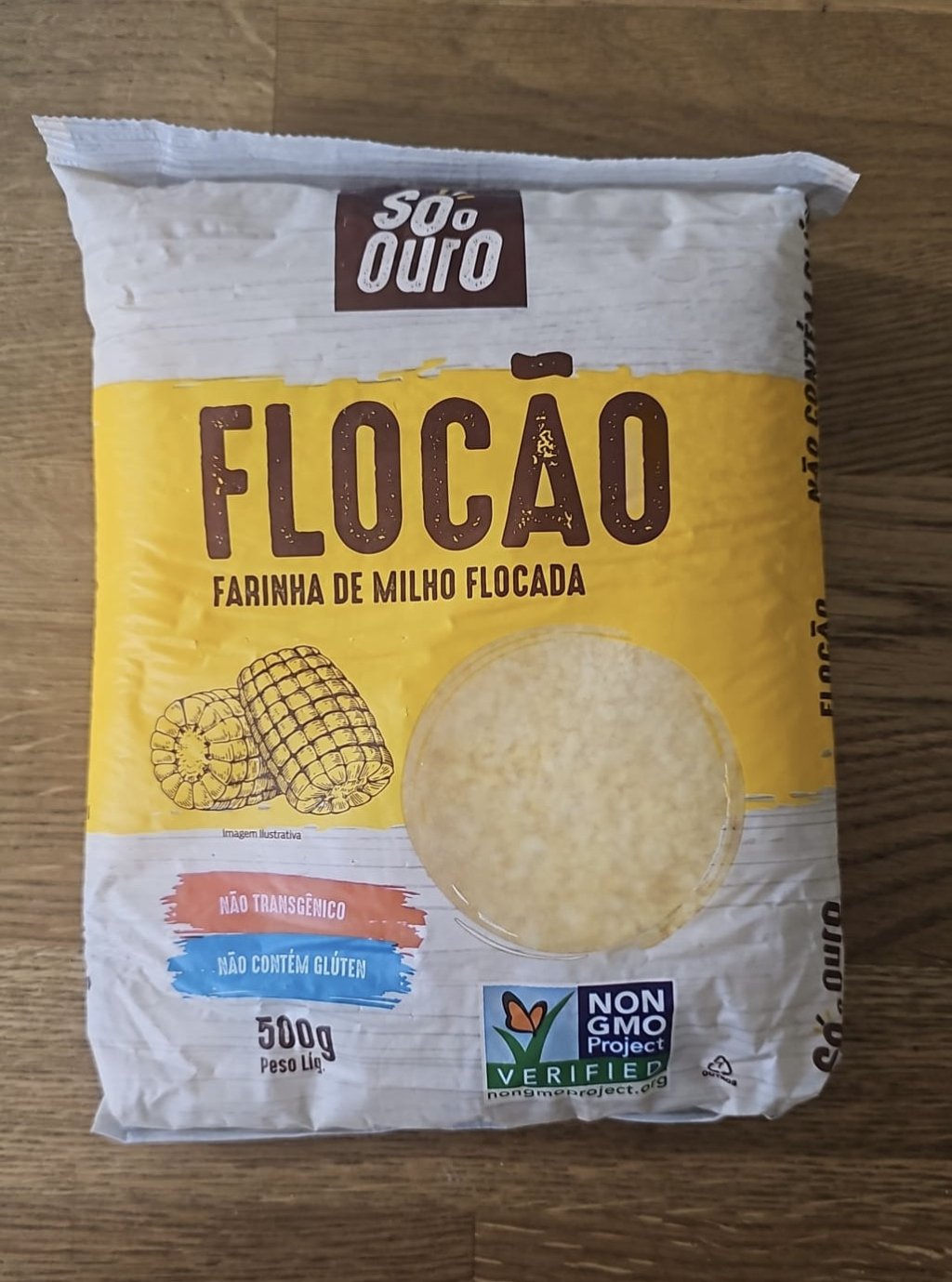 Flocão - Farinha de milho flocada - Só Ouro