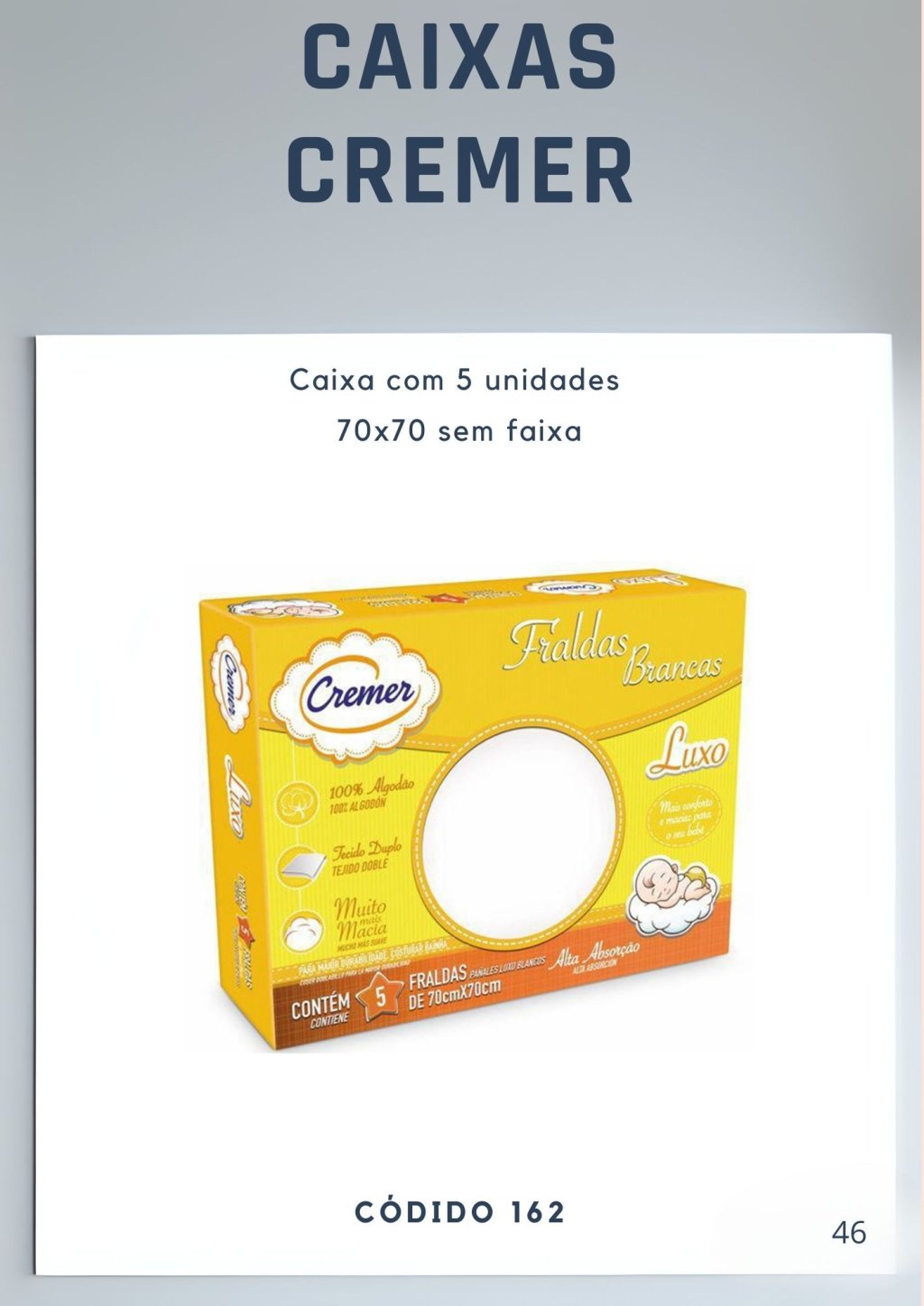 Cx Cremer 5un sem faixa 