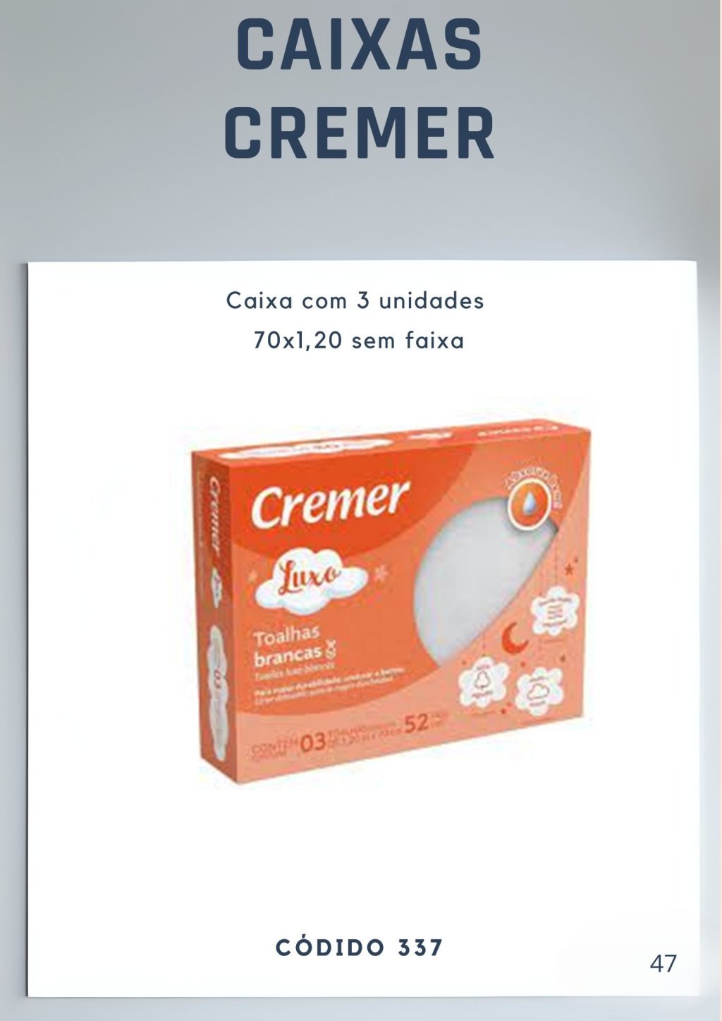 Cx Cremer 3un sem faixa 