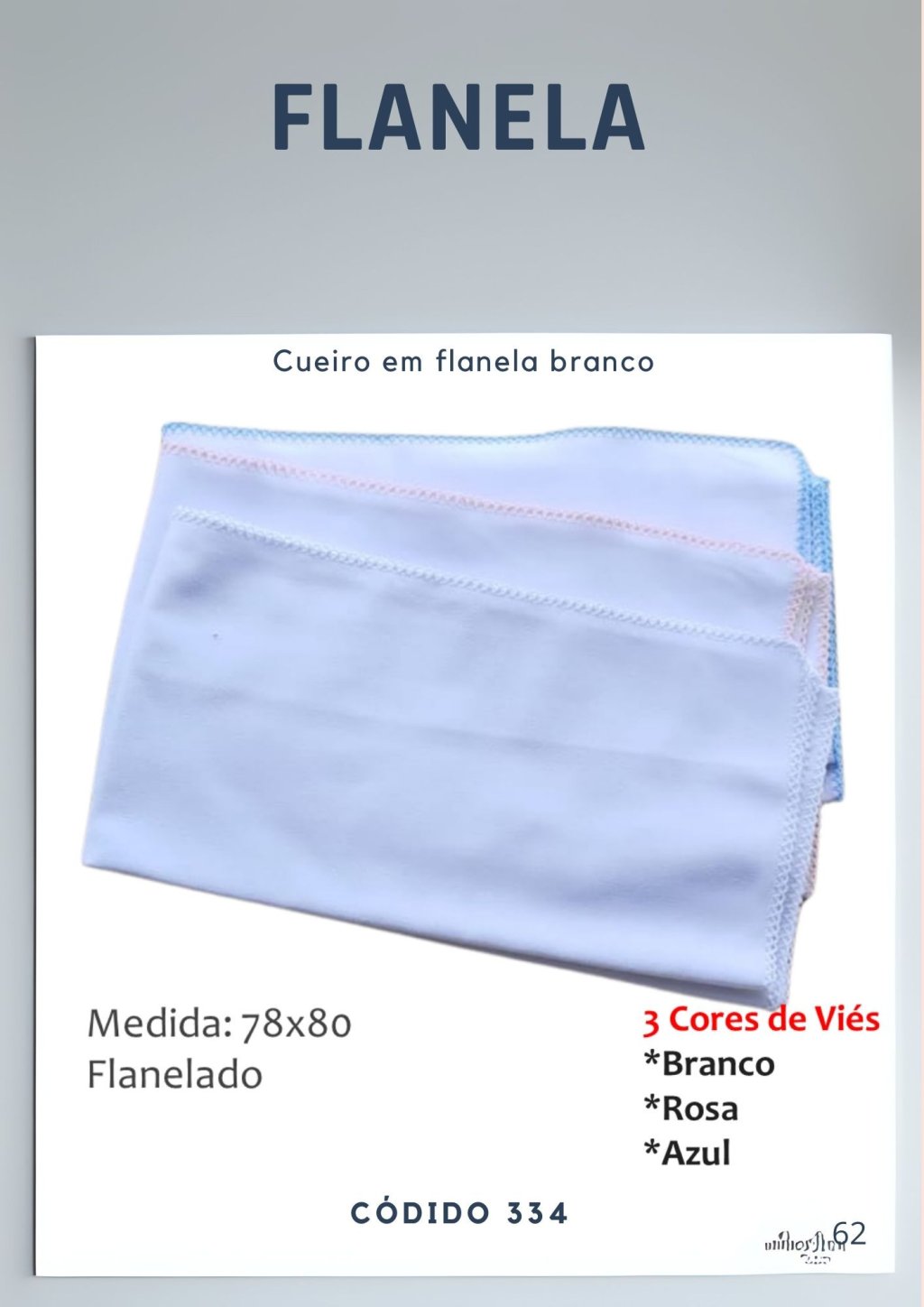 Cueiro em Flanela