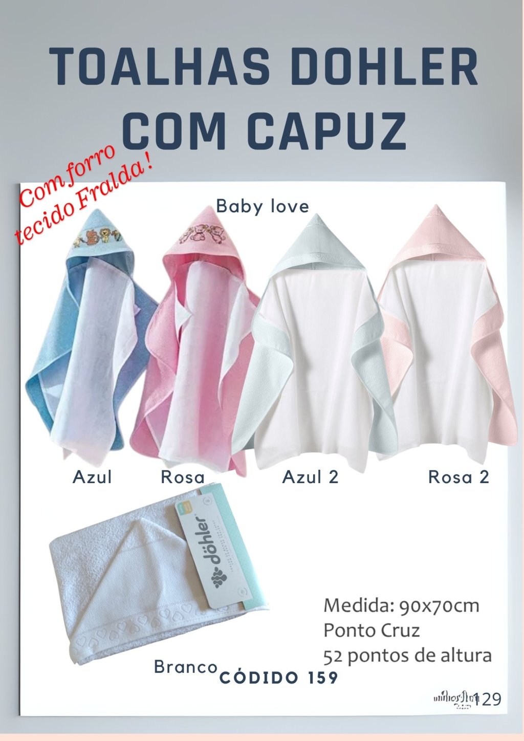 Toalhas de banho com capuz Baby Love 