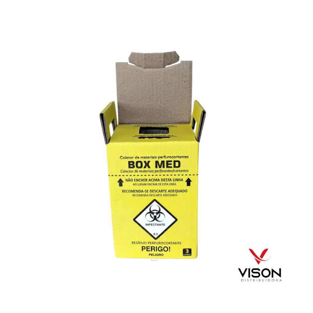 Caixa Coletora material Perfurocortante 3l
