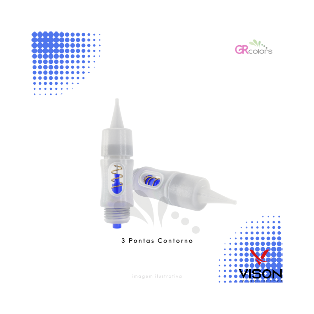 Agulha Gr Colors 3 Pontas Contorno
