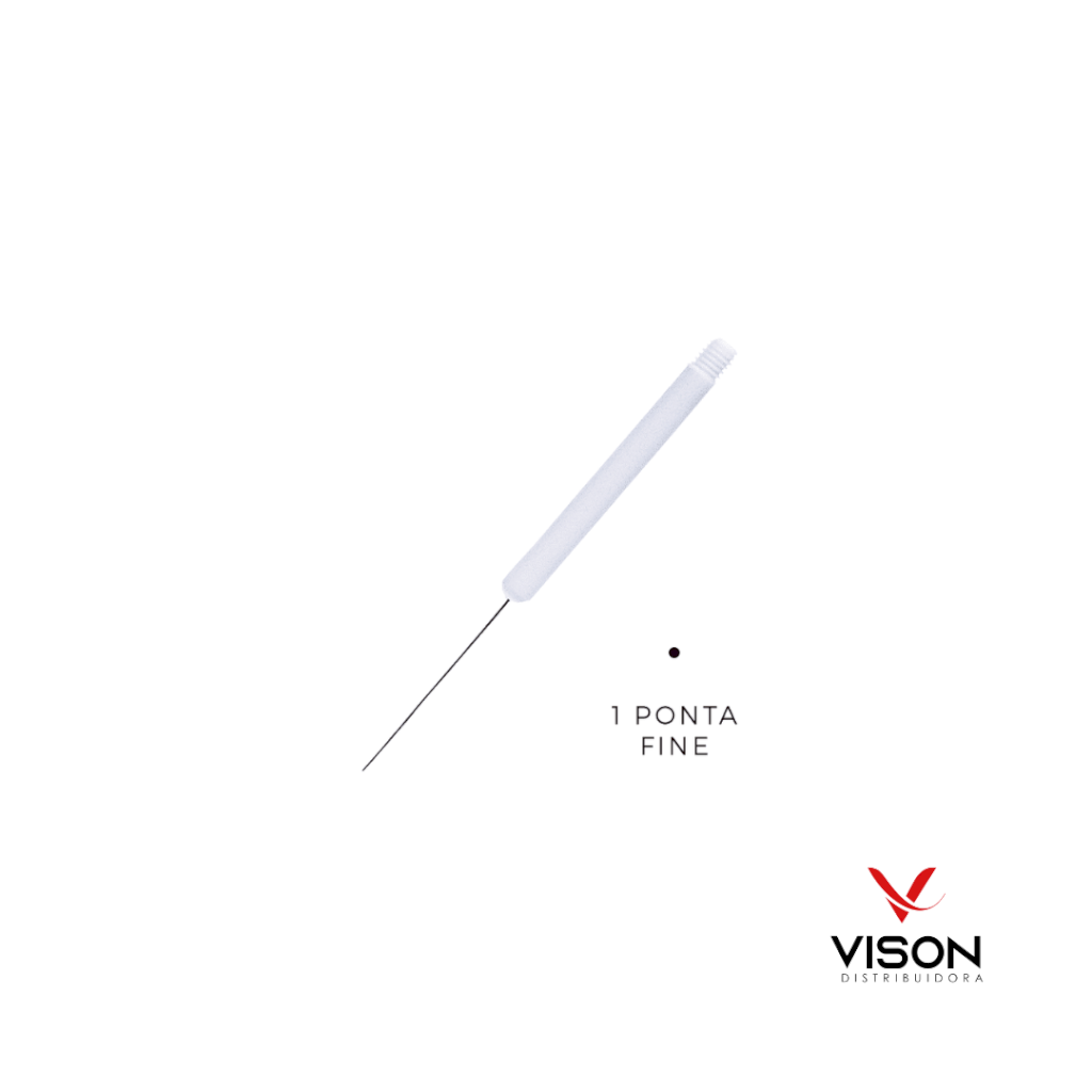 Agulha Dermomag 1 Ponta Fine Cx. 10 unidades