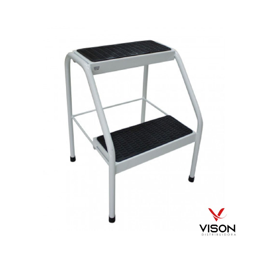 Escadinha 2 Degraus Reforçada Alumínio