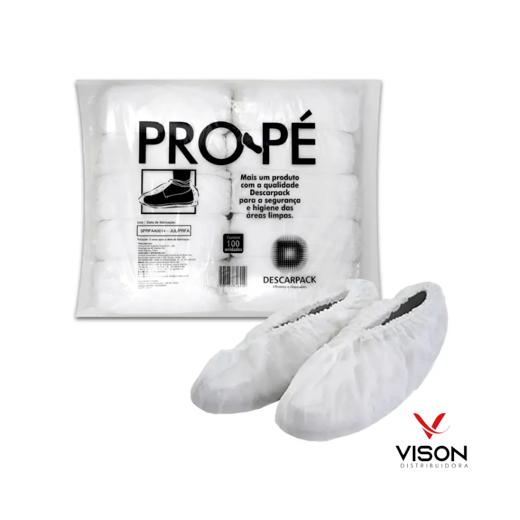 Propé Sapatilha Descartável Descarpack Pct. 100 Unidades