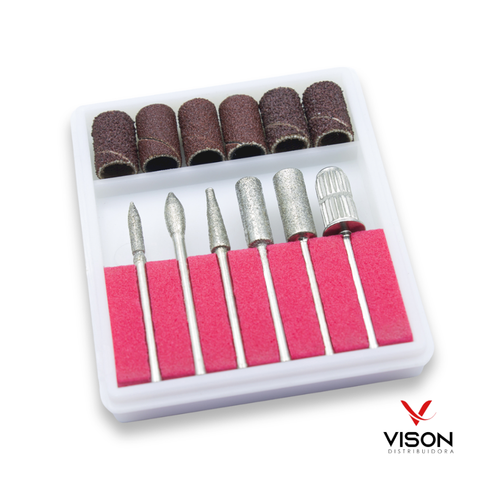 Broca e lixa para Lixadeira 6 Brocas e 6 Lixas