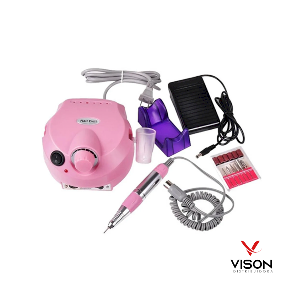 Lixadeira Elétrica Redonda Nail Polisher Bivolt