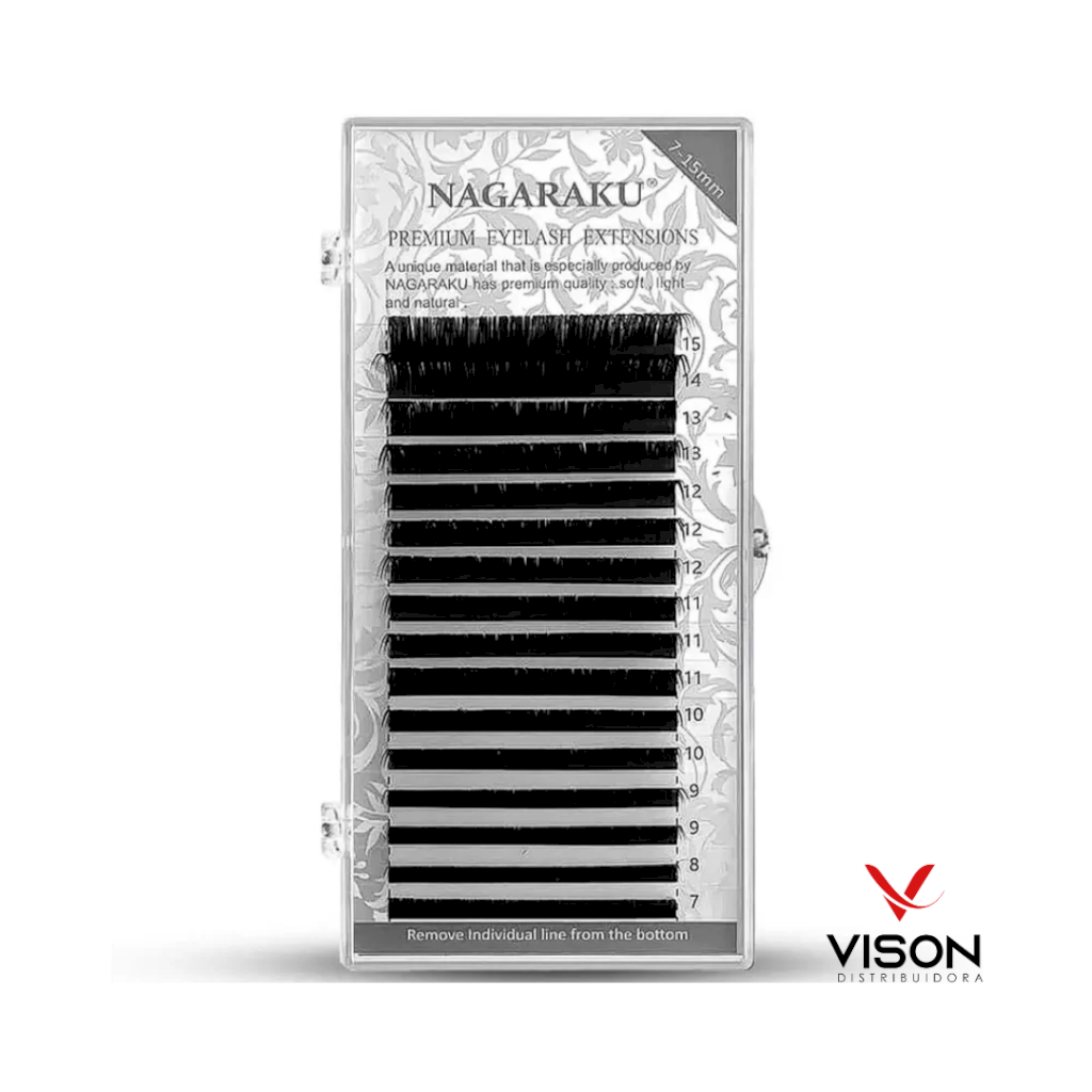 Cílios Nagaraku Mix Premium 0.15D (7-15mm) Caixa Cinza
