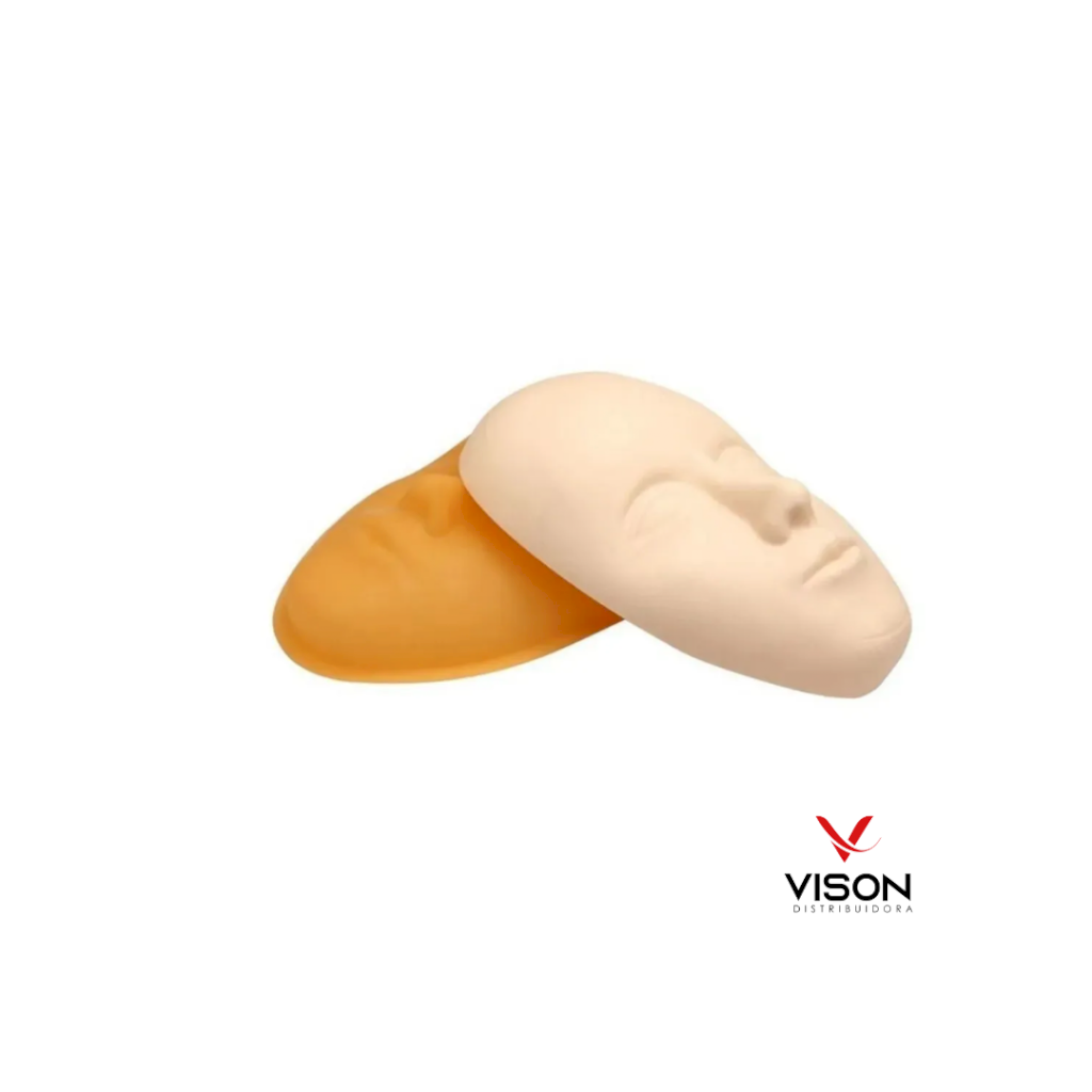 Suporte de Rosto Acrílico para Treino de Micropigmentação
