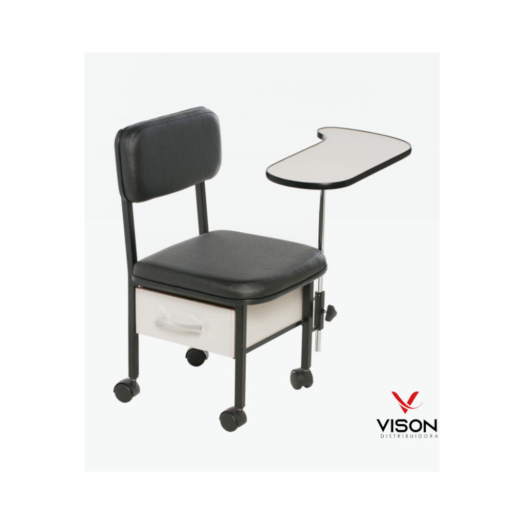 Cadeira Manicure Perfil Gaveta e Tampo