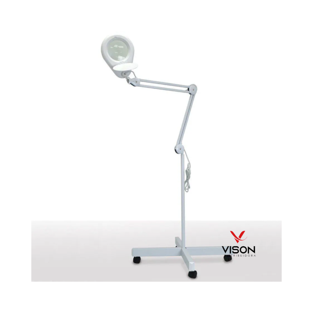 Lupa de Bancada com Tripé HL-410 Led Dimmer 5D Bivolt Solver