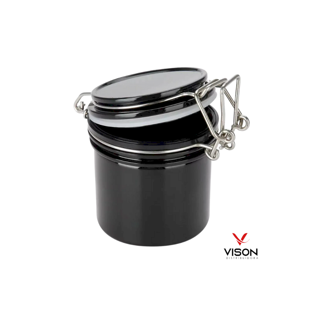 Pote Hermético Armazenador de Cola para Cílios Preto