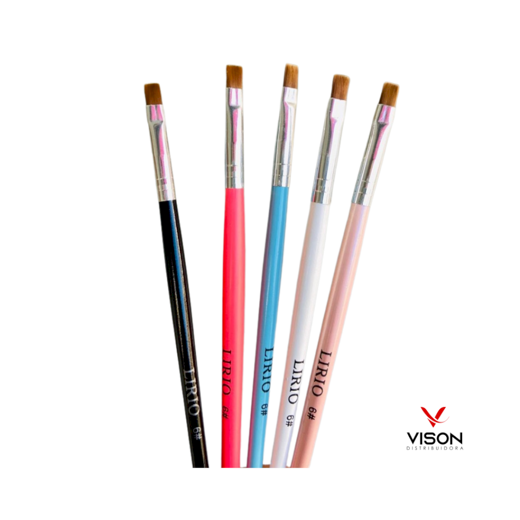 Pincel de Unha Reto Lirio Nº6 Gel