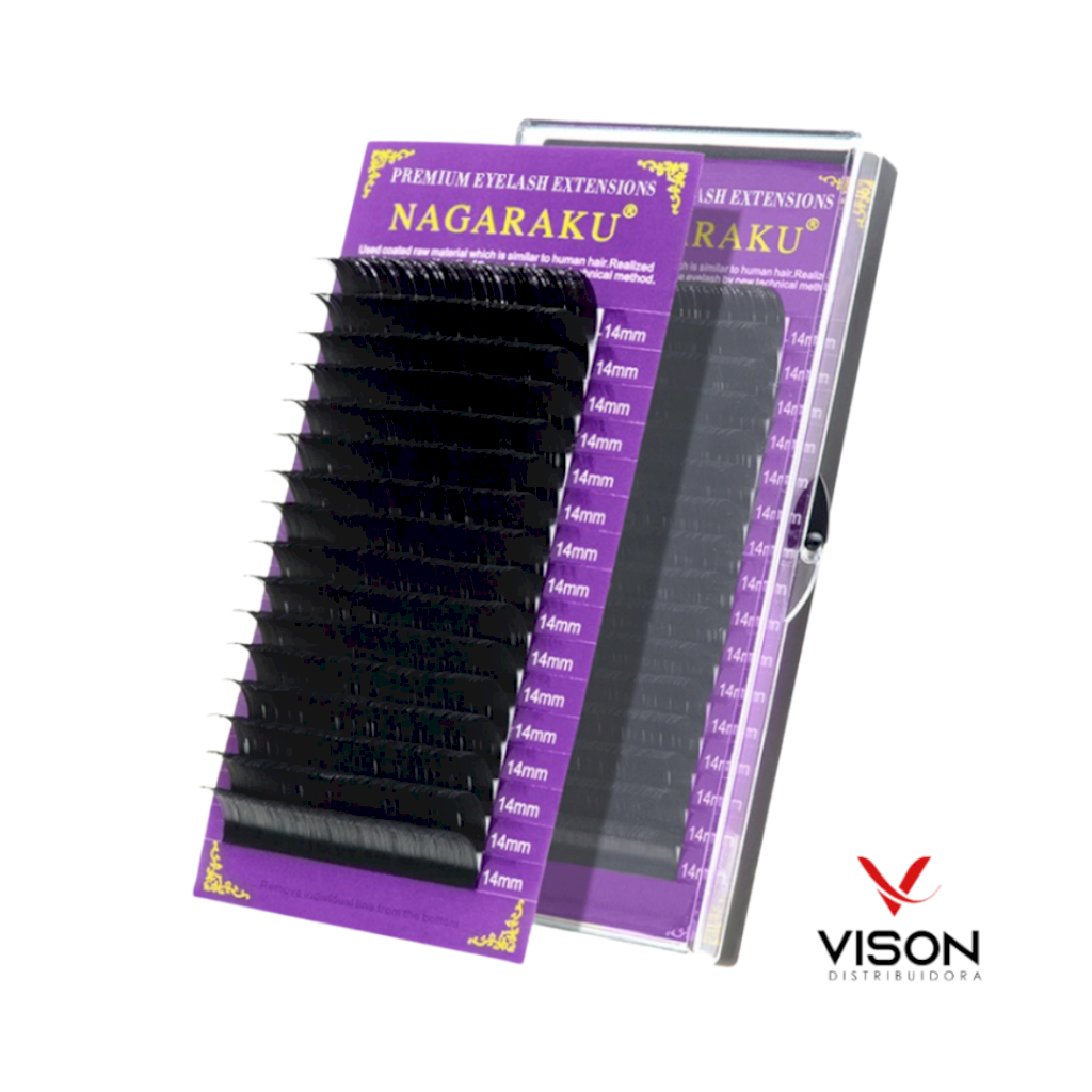Cílios Nagaraku Premium 0.07C (12mm) Caixa Lilás