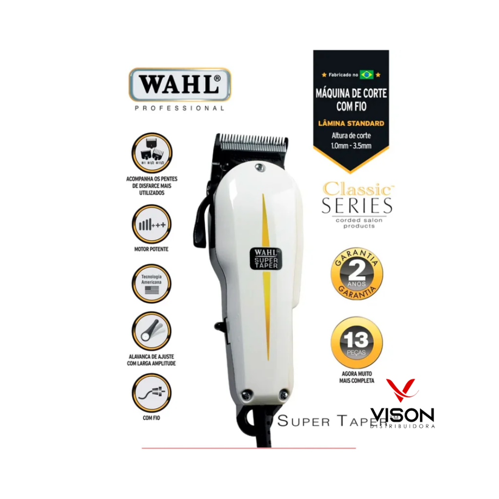 Máquina de Corte Super Taper V5000 Wahl do Brasil 127V