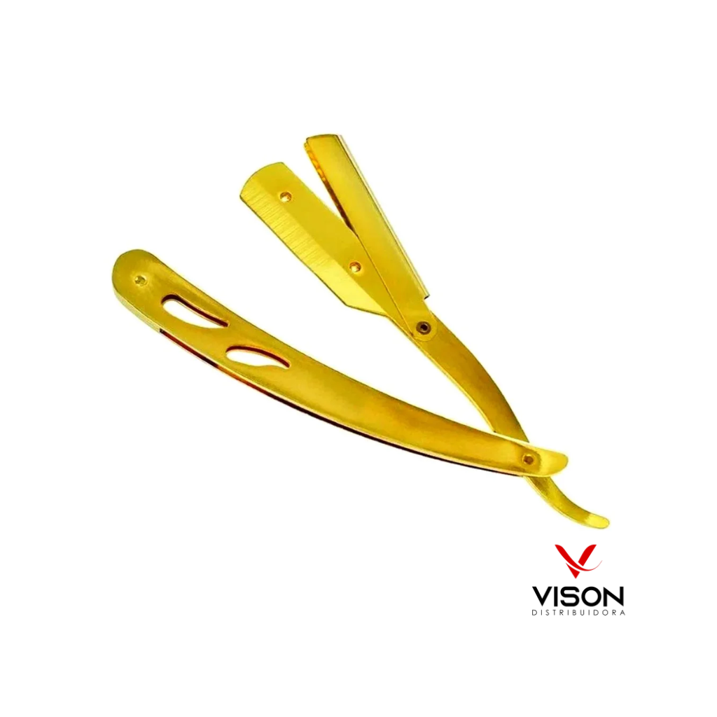 Navalhete 2 Furos Dourada Professional