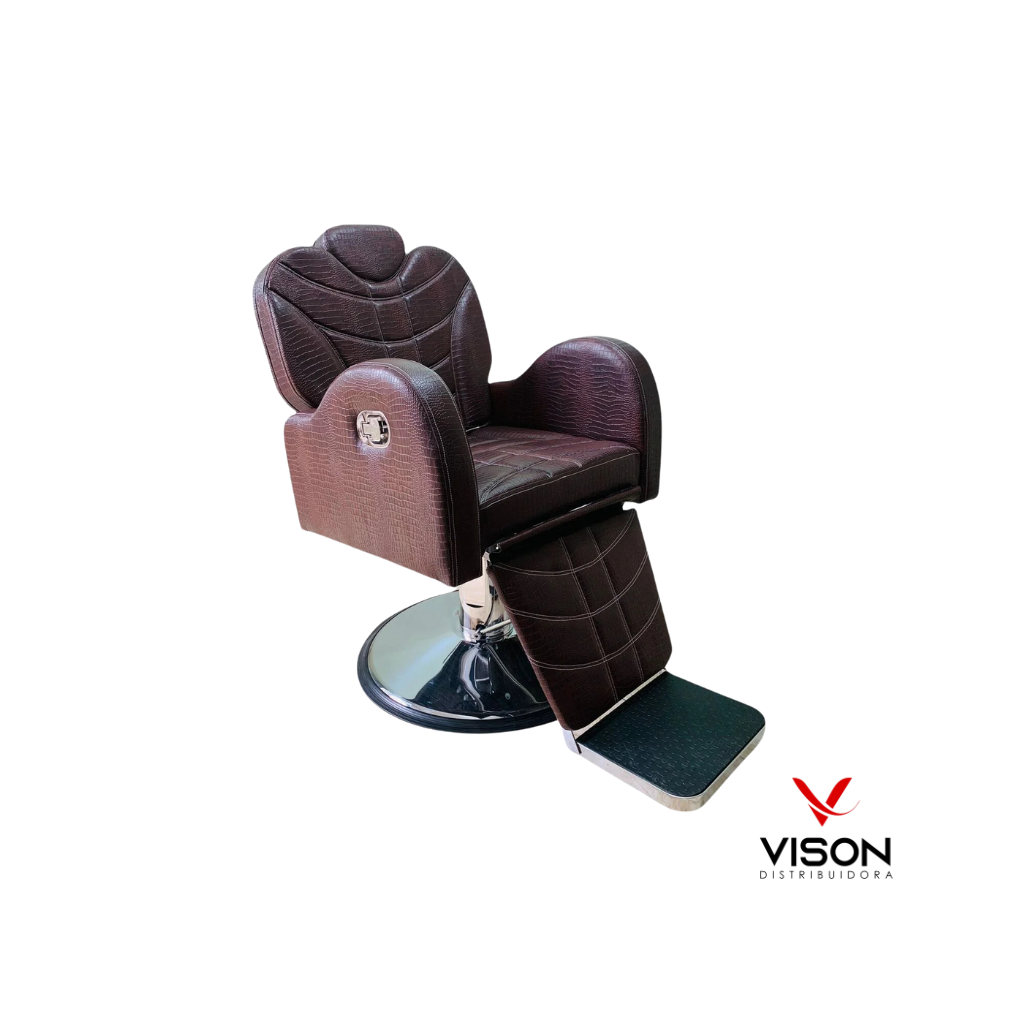 Poltrona Barbeiro Reclinável Base Redonda VB4