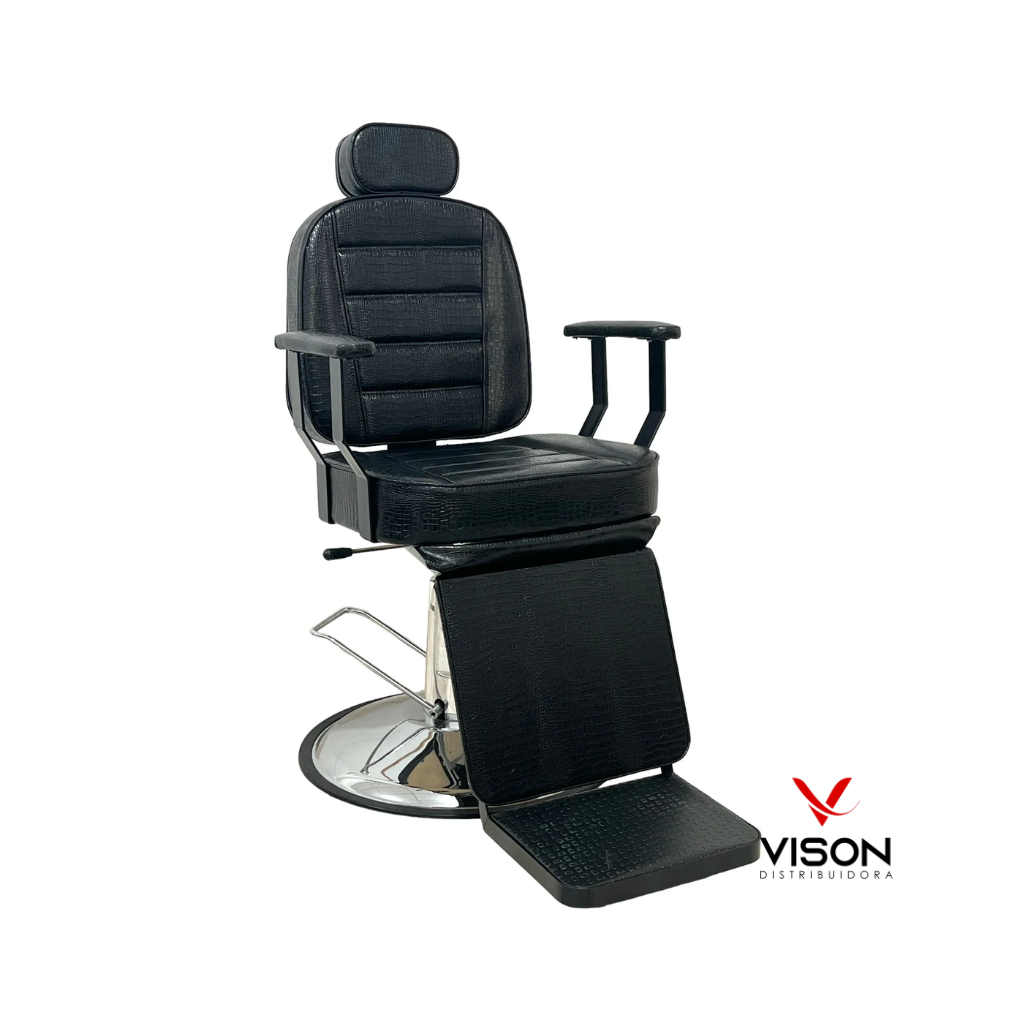 Poltrona Barbeiro Reclinável Base Redonda VB2