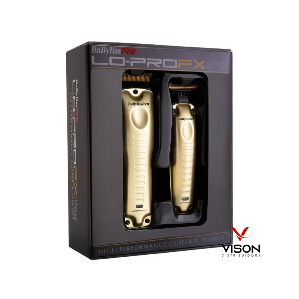 Kit Babyliss Pro Máquina de Corte e Acabamento Lo Profx Gold