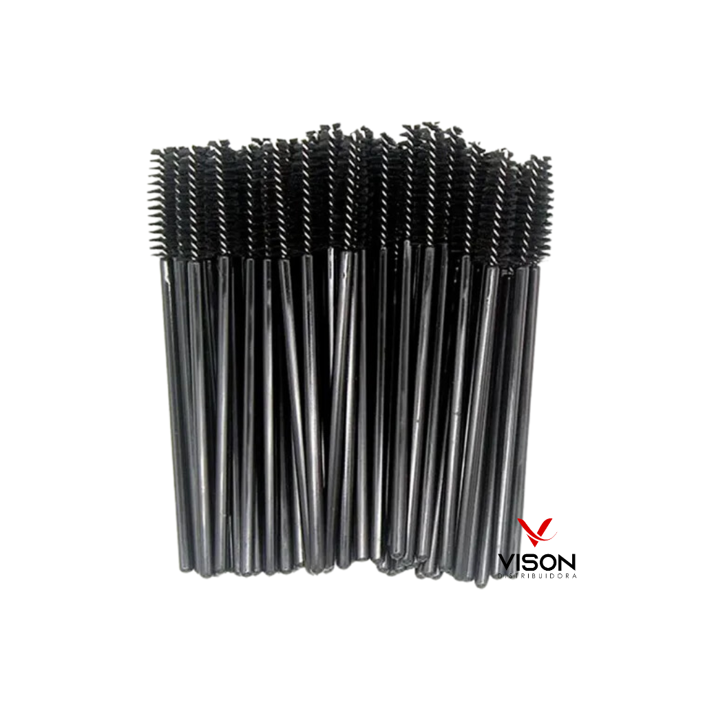 Escovinha Descartável Preta 50 Unidades
