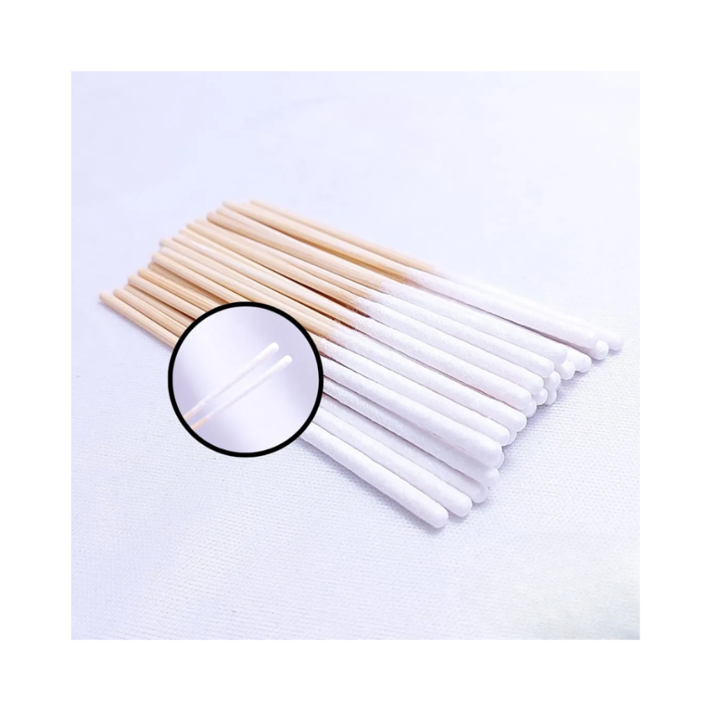 Palito com Algodão para Henna e Micro 7cm - 30 Unidades