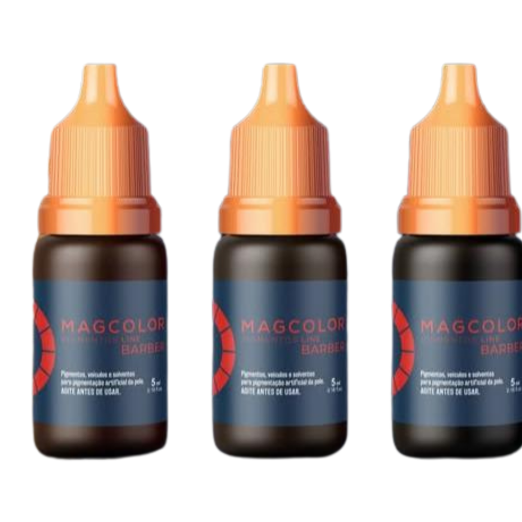 Kit Pigmentos Magcolor Gold Line Barber 3 Unidades