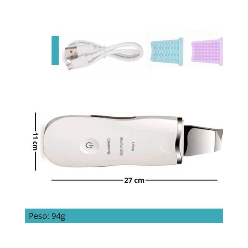 Peeling Ultrassônico e Ionização Portátil Multifuncional