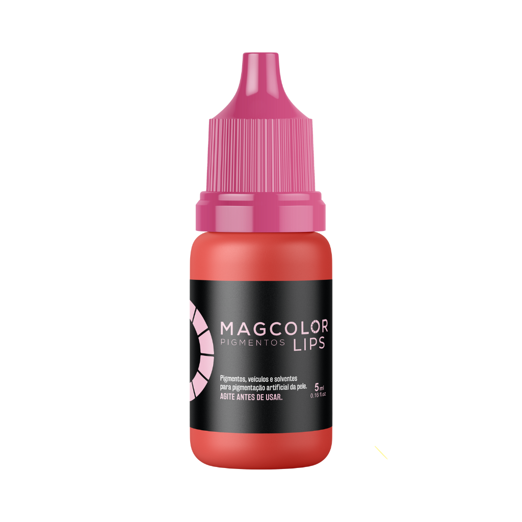 Pigmento Magcolor Gold Line Lips Coral 5ml