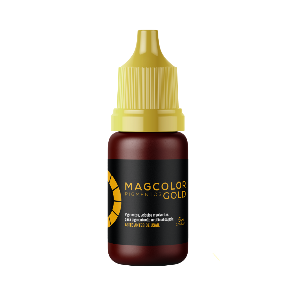 Pigmento Magcolor Gold Castanho Escuro Intenso 5ml