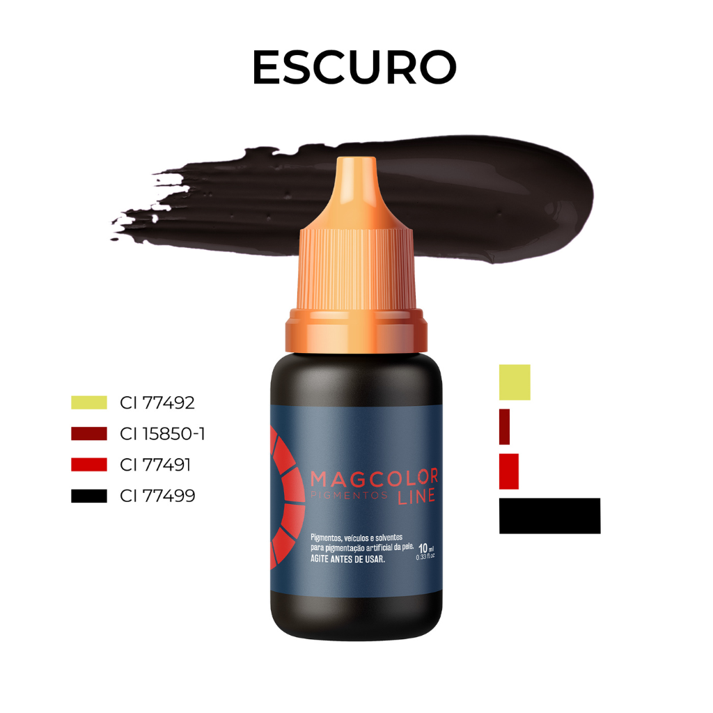 Pigmento Magcolor Gold Line Barber Escuro 5ml