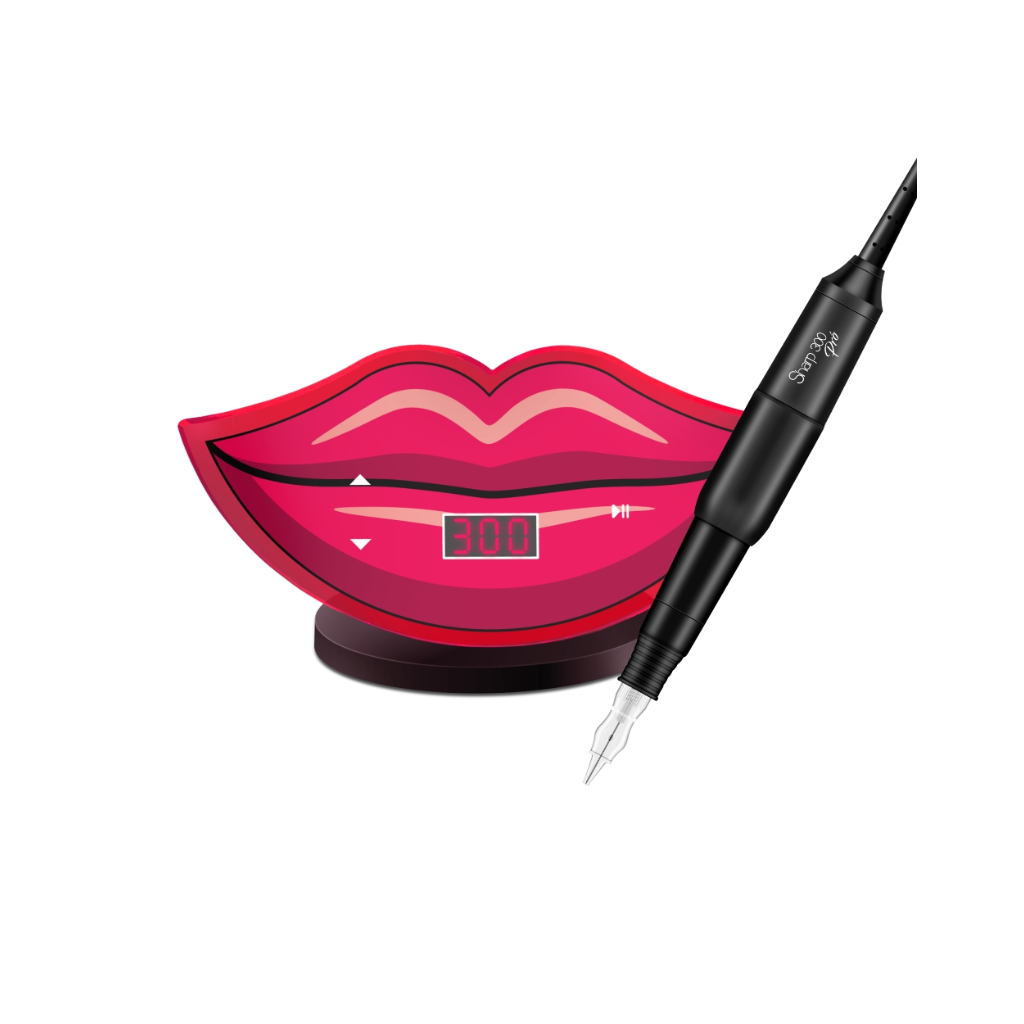 Dermografo Dermocamp Kiss Pink + Sharp 300 Pro Black