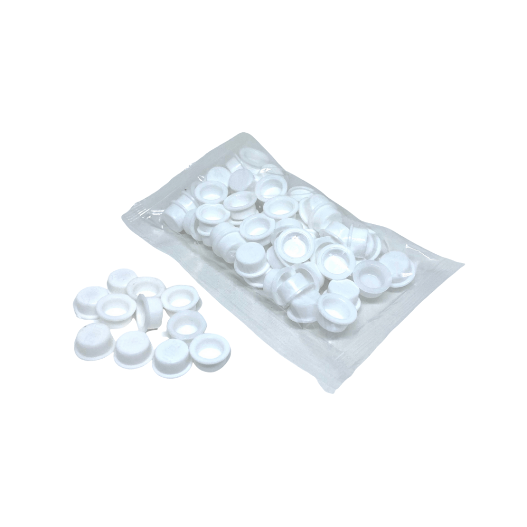 Batoque Desc. Gr Colors 5mm Branco Pct. 50 Unidades