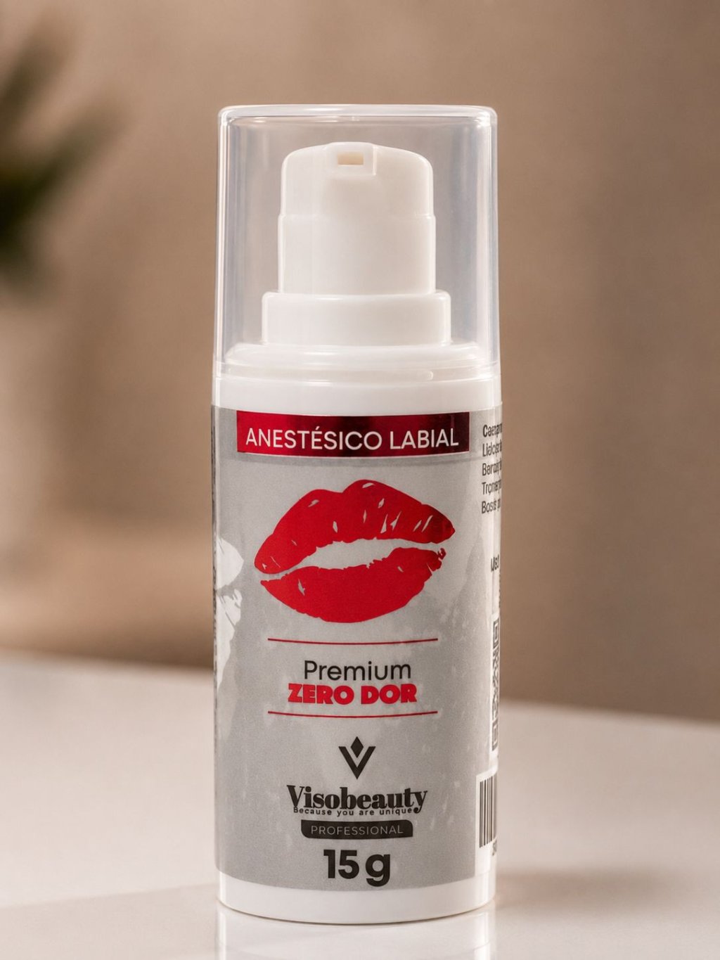 Gel Anestésico Labial Zero Dor Visobeauty 15gr