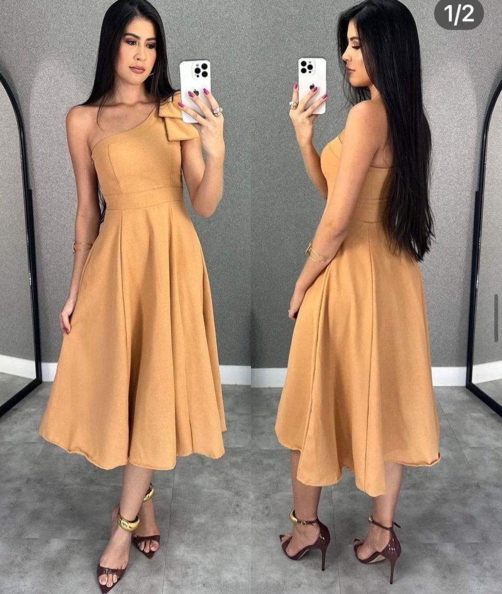 Vestido Linho C/ Laço